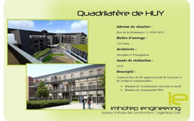 Le Quadrilatère de Huy : un projet urbain mêlant patrimoine et modernité